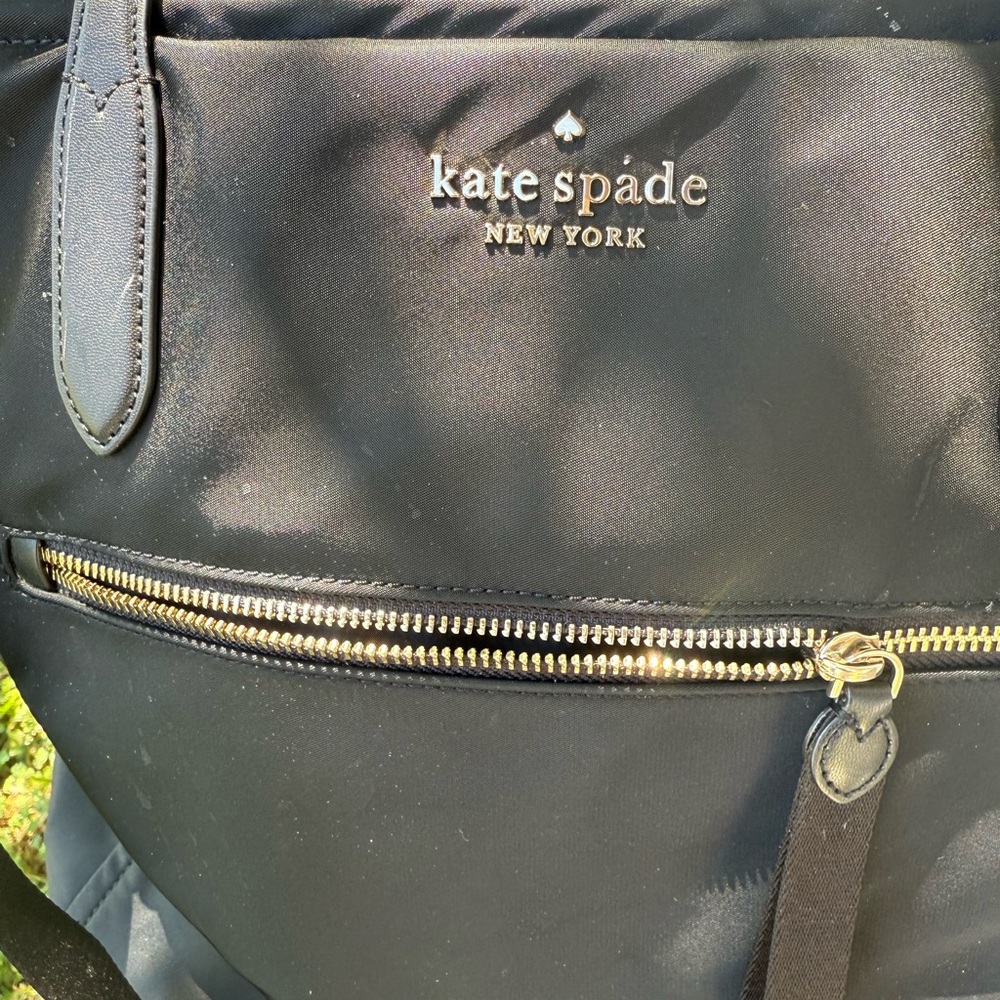 Kate Spade Black Bag with Gold Zipper